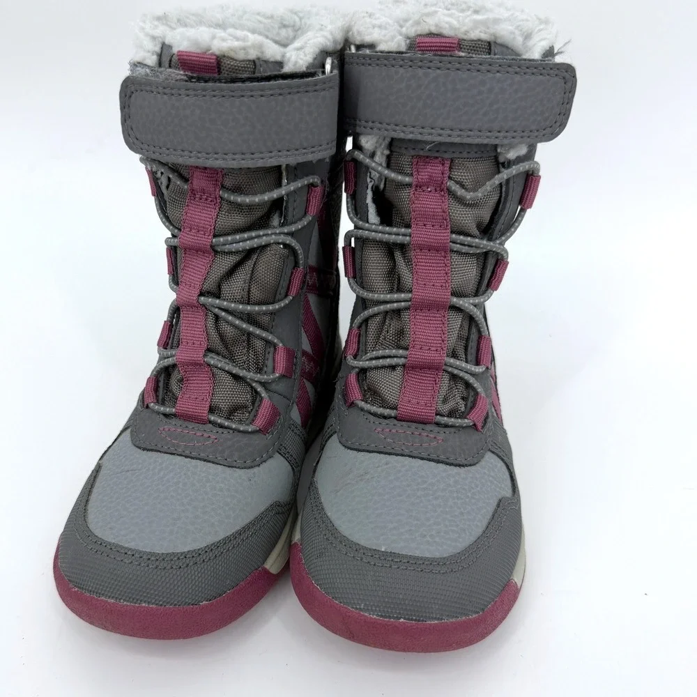 Merrell Girl's Snow Crush 2.0 Waterproof Winter Snow Boots Sz 10 Insulated